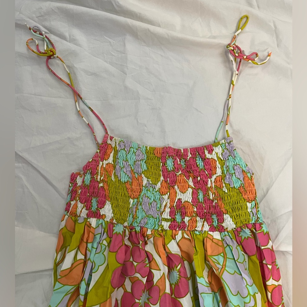 S/W/F Multicolor Smocked Dress